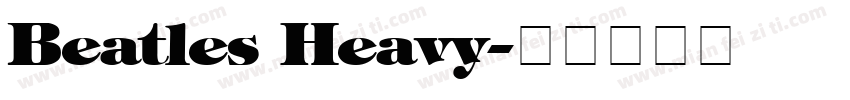 Beatles Heavy字体转换